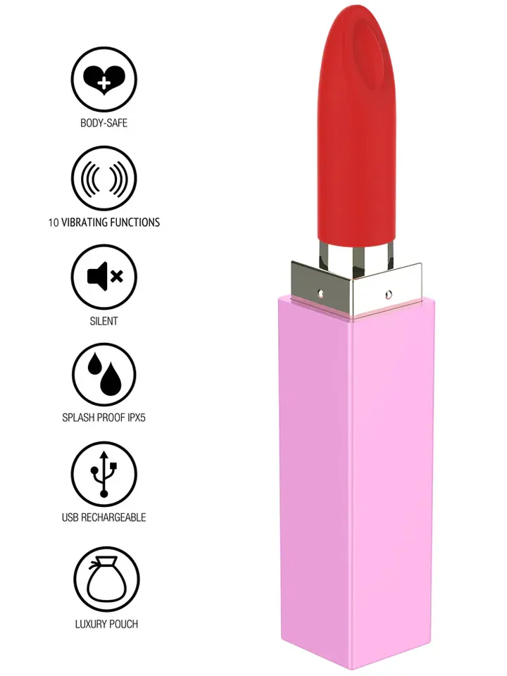 Sealed With A Kiss Lipstick Vibe - Lūpų dažų vibratorius 2