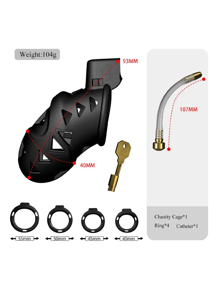 Sevanda Rattlesnake Chastity Cage Long - Varpos narvas 2 [full]