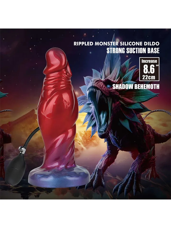 Shadow Behemoth Inflatable Monster Dildo 22 cm - Pripučiamas dildo 3 [full]