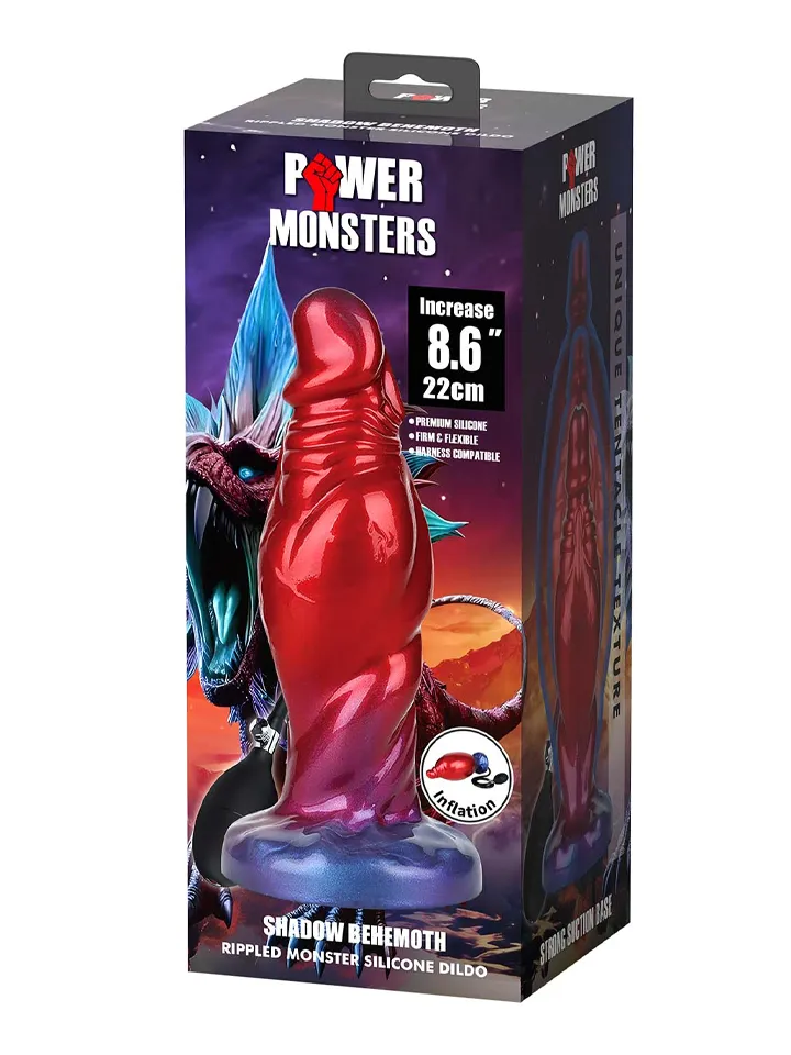 Shadow Behemoth Inflatable Monster Dildo 22 cm - Pripučiamas dildo 5 [full]