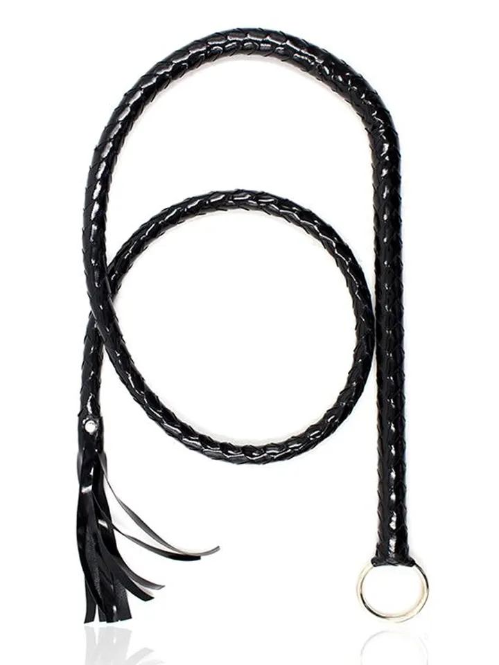 Shiny Black Long Whip 138 cm - Plakti 1 [full]