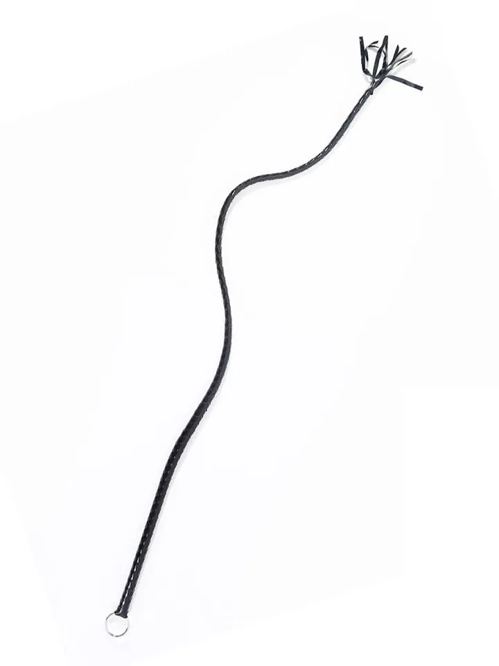 Shiny Black Long Whip 138 cm - Plakti 2 [full]