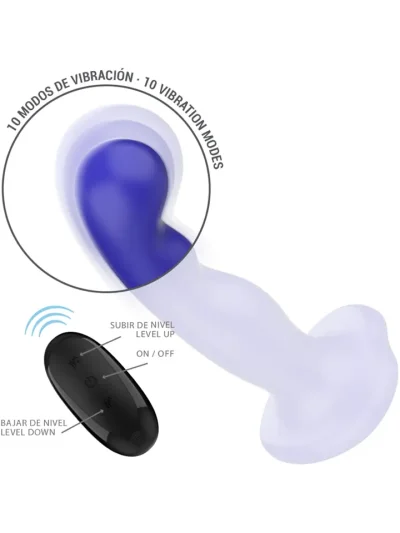 Shorty Vibrator 10 Modes Remote Control - Vibruojantis dildo 6