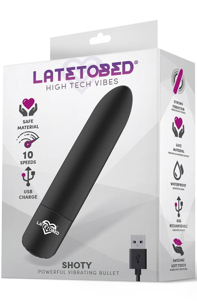 Shoty Powerful Vibrating Bullet 10-Speed - Kulkos vibratorius 3
