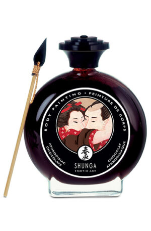 Shunga Erotic Art Bodypaint Chocolate 100ml - Valgomieji kūno dažai 1