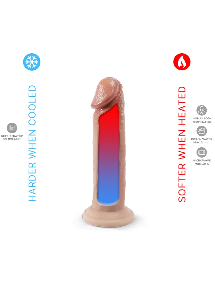 Silex-D Premium Real Skin 15,4 cm - Gyvenimo dildo 2