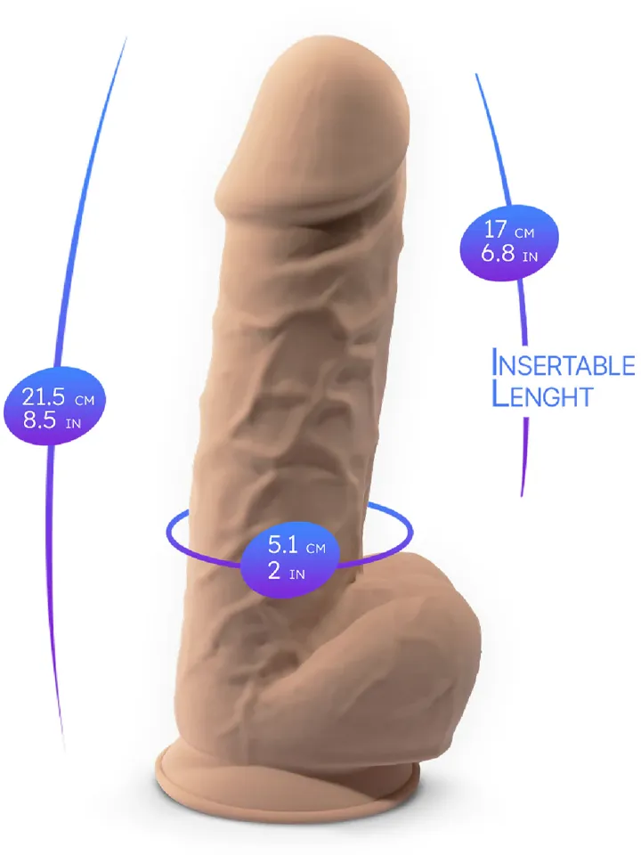 Silex-D The Original Dildo 21,5 cm - Gyvenimo dildo 3