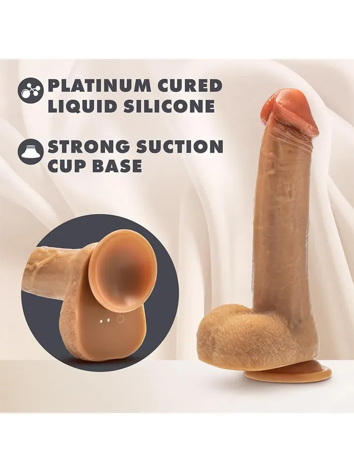 Silicone Dr. Phillips Thrusting Dildo 21,6 cm - Vibruojantis dildo 4 [full]