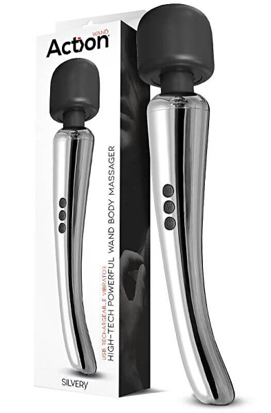 Silvery High-Tech Super Powerful Wireless Wand - Stebuklinga lazdelė / masažo lazdelė 6