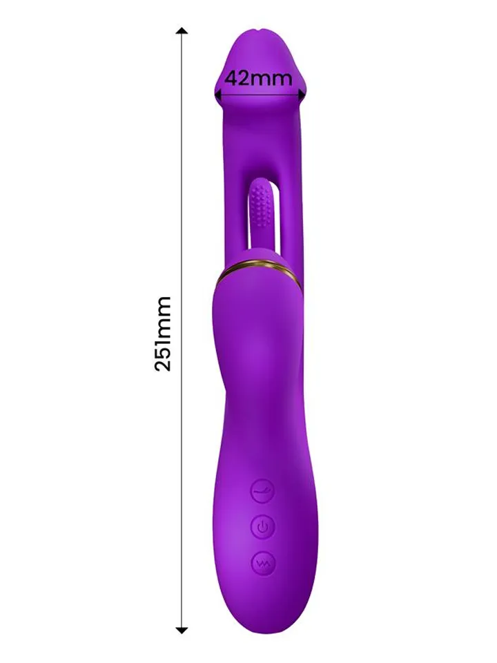 Siter 2.0 Flapping Tongue With Hitting Ball Vibrator - Triušio vibratorius 4 [full]