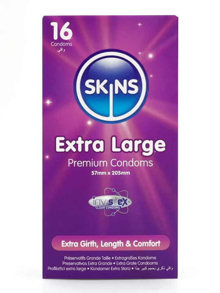Skins Extra Large Condoms 16-pack - Ypač dideli prezervatyvai 2 [full]