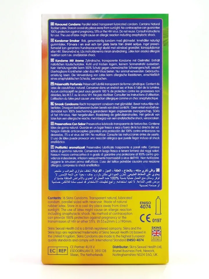 Skins Flavours Condoms 16-pack - Skonio prezervatyvai 3 [full]