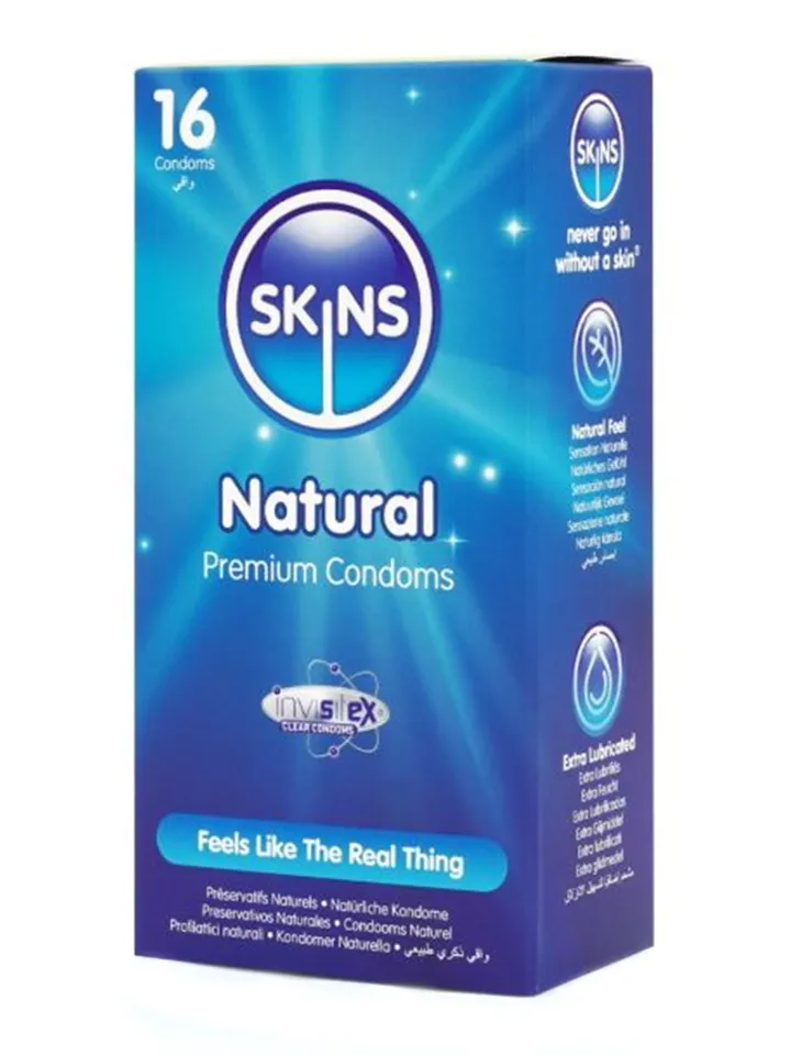 Skins Natural Condoms 16-pack - Prezervatyvai 1 [full]