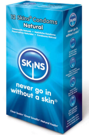 Skins Natural Kondomer 12-pack - Prezervatyvai 1