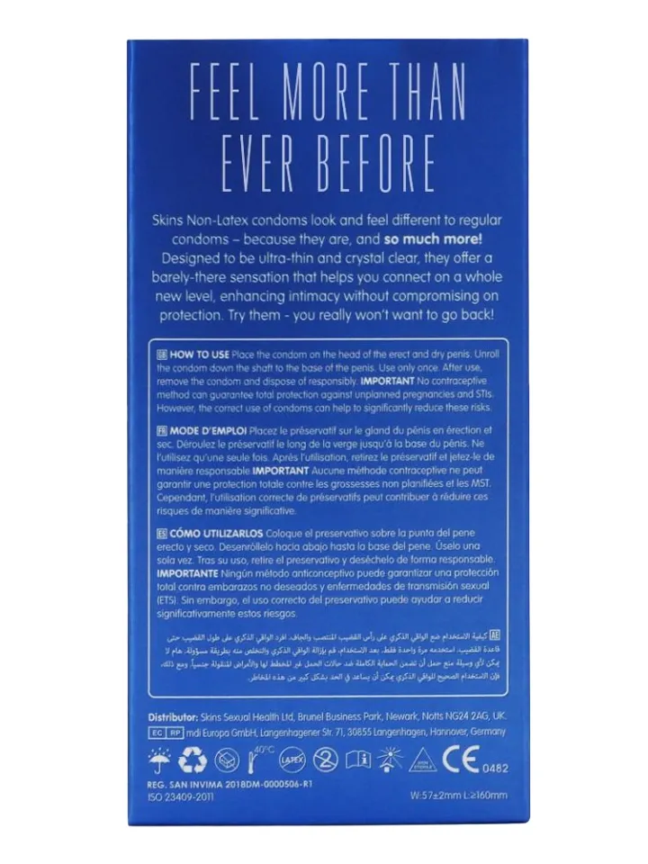 Skins Non-Latex Condoms 8-pack - Prezervatyvai 2 [full]