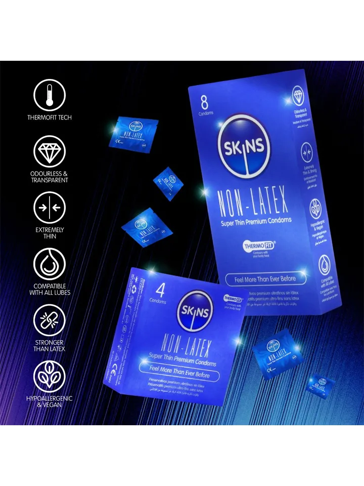 Skins Non-Latex Condoms 8-pack - Prezervatyvai 3 [full]