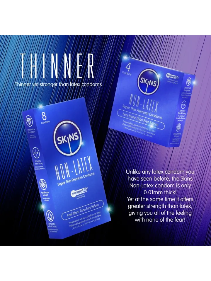 Skins Non-Latex Condoms 8-pack - Prezervatyvai 4 [full]
