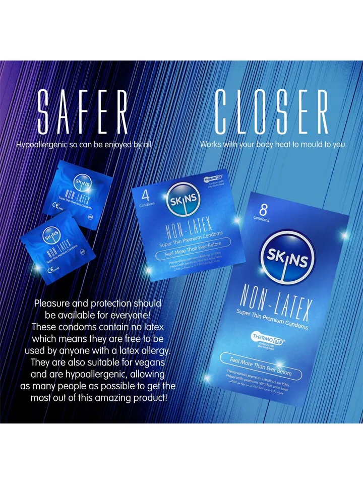 Skins Non-Latex Condoms 8-pack - Prezervatyvai 5 [full]
