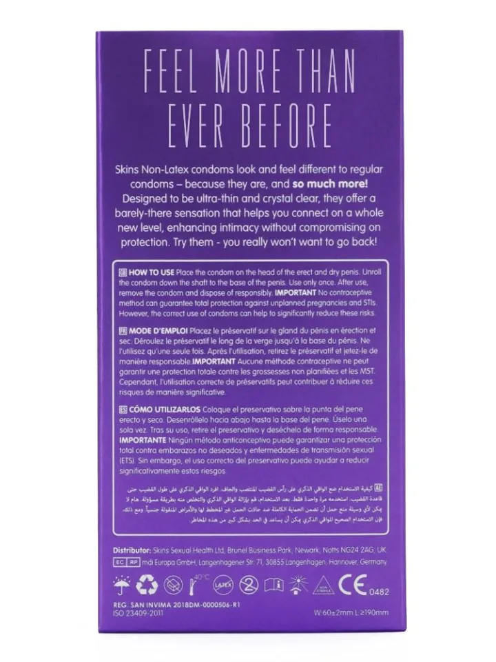 Skins Non-Latex XL Condoms 8-pack - Prezervatyvai 2 [full]