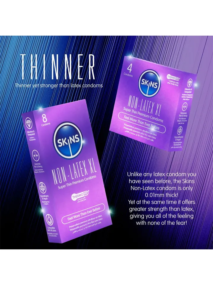 Skins Non-Latex XL Condoms 8-pack - Prezervatyvai 4 [full]