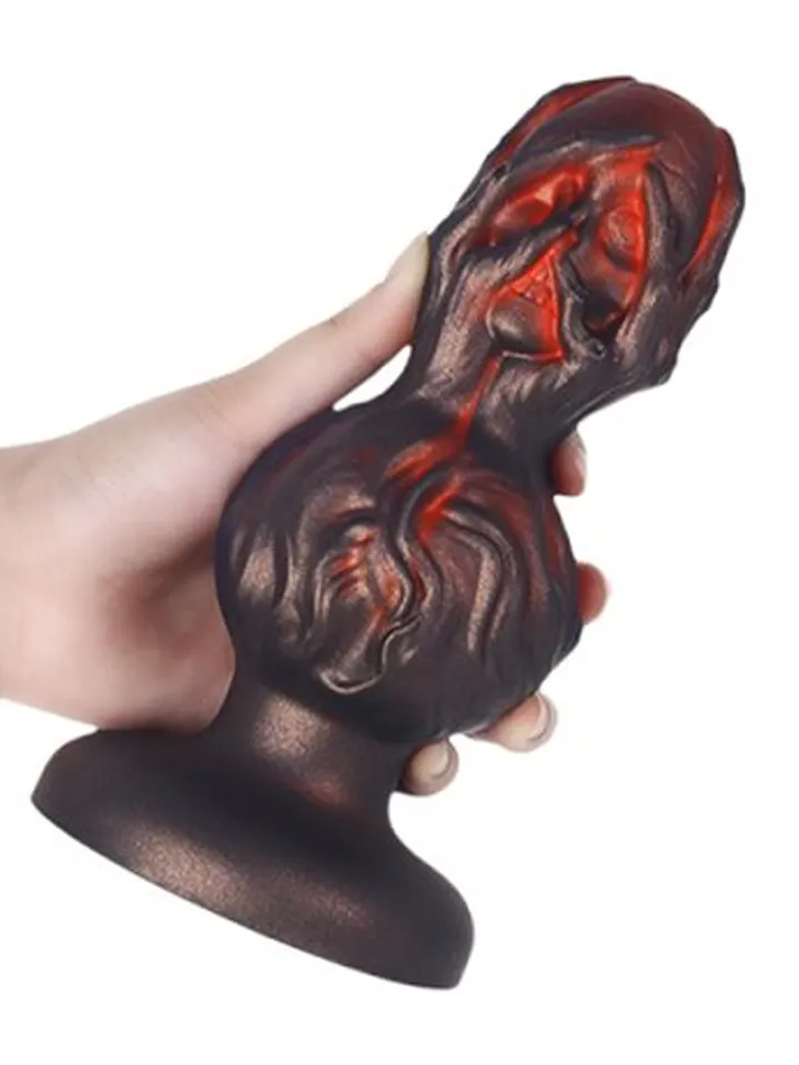 Skullis XL Plug Red/Black 20,5 cm - XL ButtPug 2 [full]