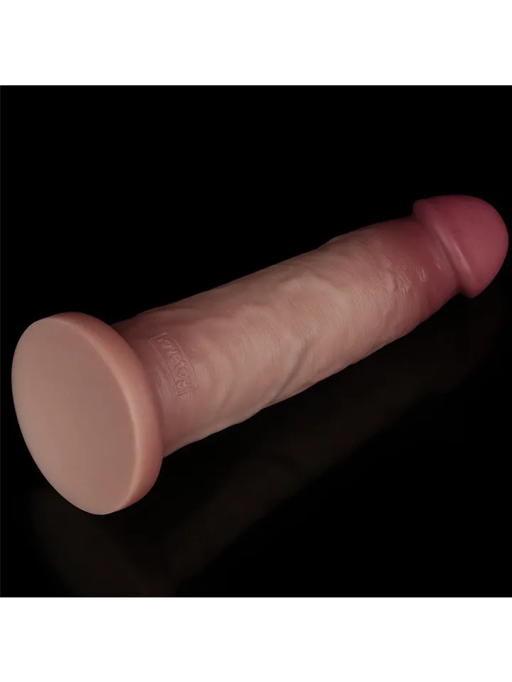 Sliding Skin Pro II Dual Layer Silicone Dildo 22,7 cm - Gyvenimo dildo 4 [full]