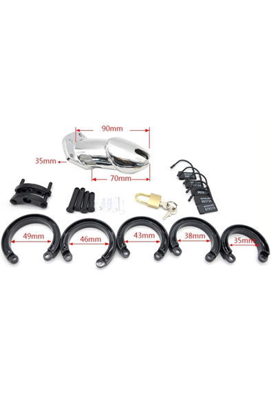 Sliver Male Chastity Cage CB6000 Medium - Skaistybės narvas 3