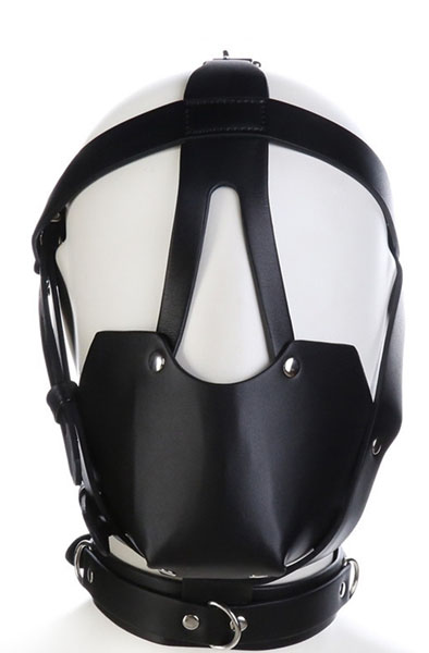 SM Harness Head Muzzle Black - Kamštis su dirželiais 2