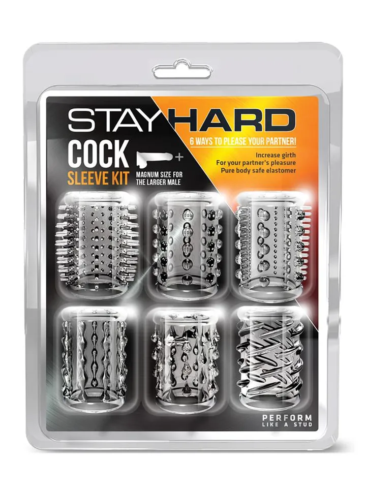 Stay Hard Cock Sleeve Kit Clear - Varpos rankovė 1 [full]