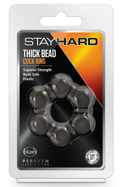 Stay Hard Thick Bead Cock Ring - Gaidžio žiedas 2