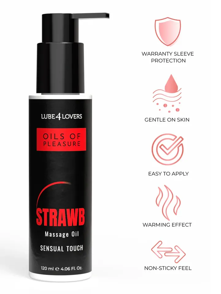 Strawberry Massage Oil 120 ml - Masažo aliejaus braškių 2 [full]