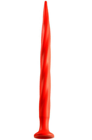 Stretch Worm Long Dildo Red 40cm - Ypač ilgas analinis dildo 1