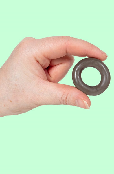 Stretchy Black C-ring - Varpos žiedai 2