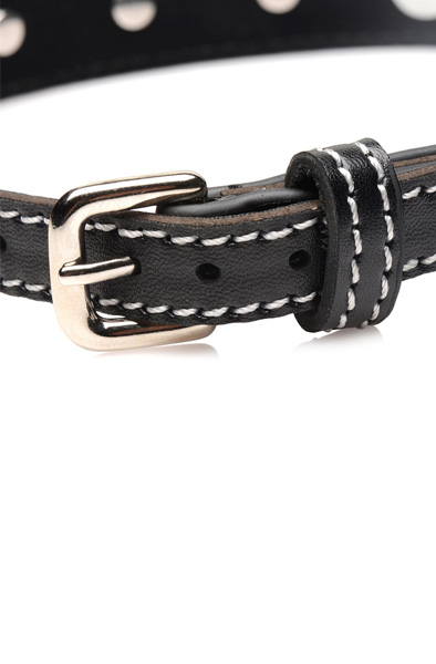 Strict Diamond Choker with O-Ring Black/Red - BDSM Dūsintuvas (Chokeris) 4