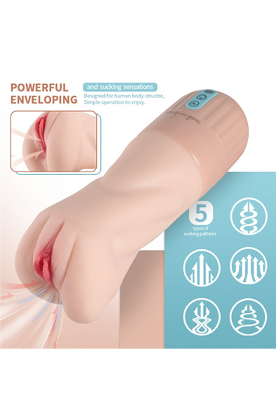 Suckstroker Sucking & Vibrating Masturbator - Vibruojantis makšties masturbatorius 3