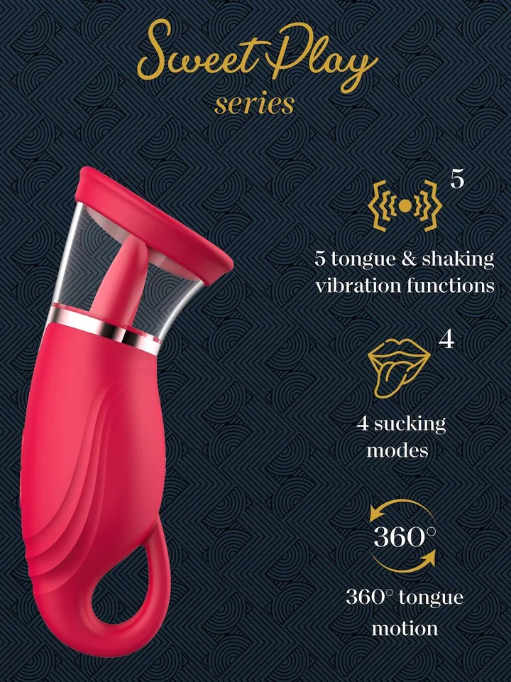 Suction Vibrator With 360° Tongue Stimulation - Klitorinis vibratorius 3 [full]