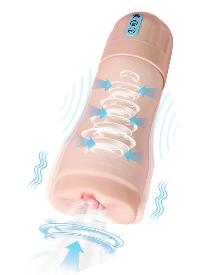 Suctroker Masturbator With Vibration & Sucking - Vibruojantis masturbatorius 1 [full]