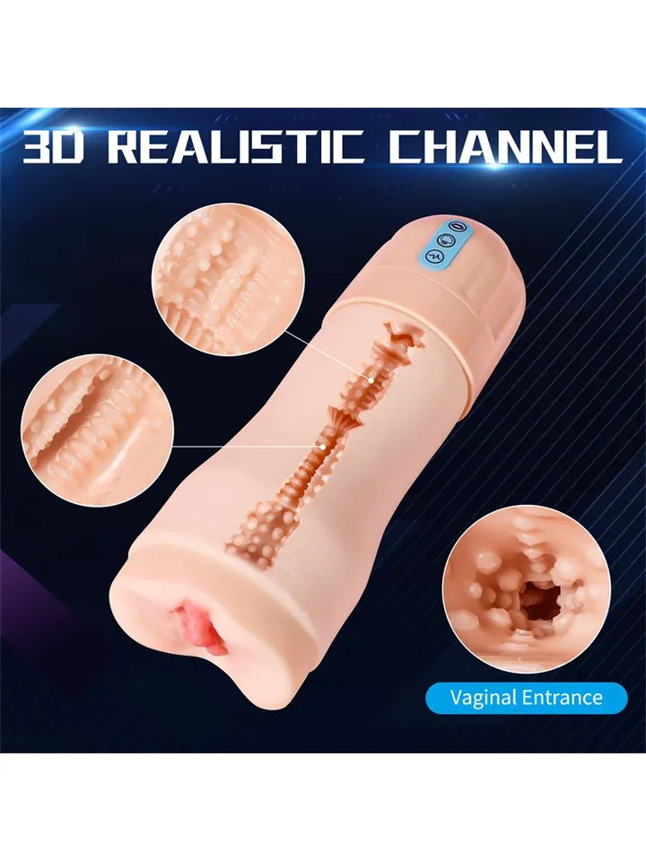 Suctroker Masturbator With Vibration & Sucking - Vibruojantis masturbatorius 3 [full]