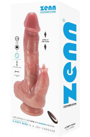 Super Soft Dildo With Warming Function 22 cm - Vibruojantis dildo 1