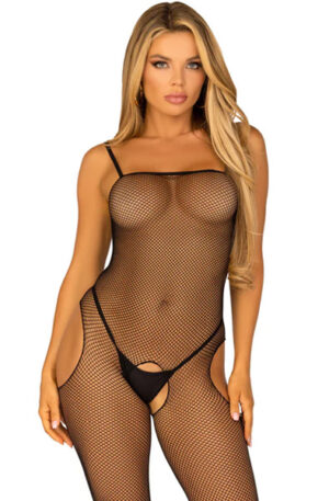 Suspender Bodystocking Black - Kėbulo staklės 1