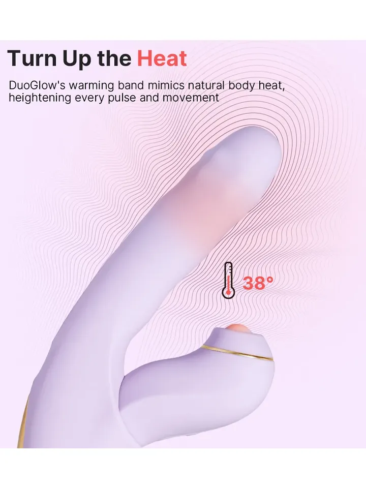 Svakom Duo Glow Thrusting Beaded Vibrator With App - Šildymo triušio vibratorius 5 [full]