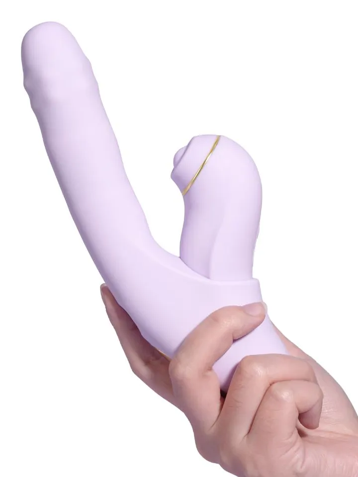 Svakom Duo Glow Thrusting Beaded Vibrator With App - Šildymo triušio vibratorius 8 [full]