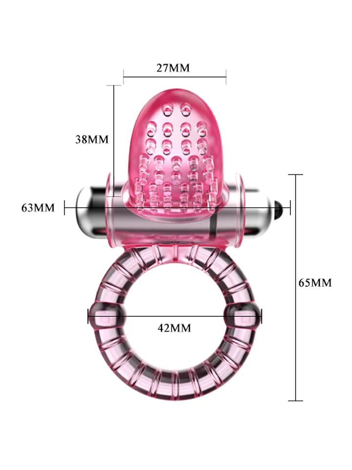 Sweet Vibrating Ring Pink - Triušio gaidžio žiedas 2 [full]