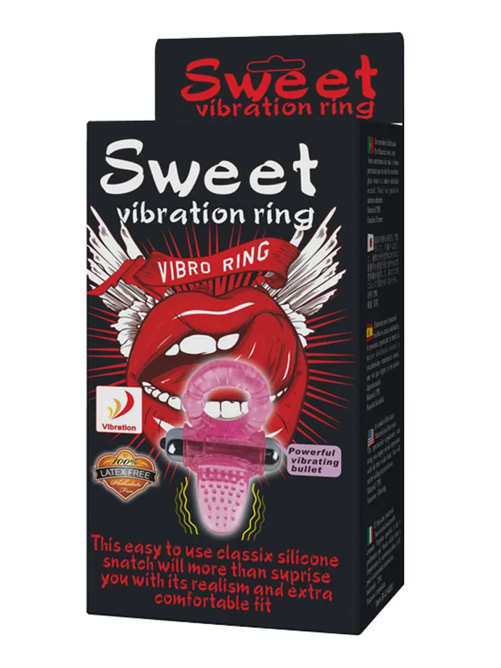 Sweet Vibrating Ring Pink - Triušio gaidžio žiedas 3 [full]