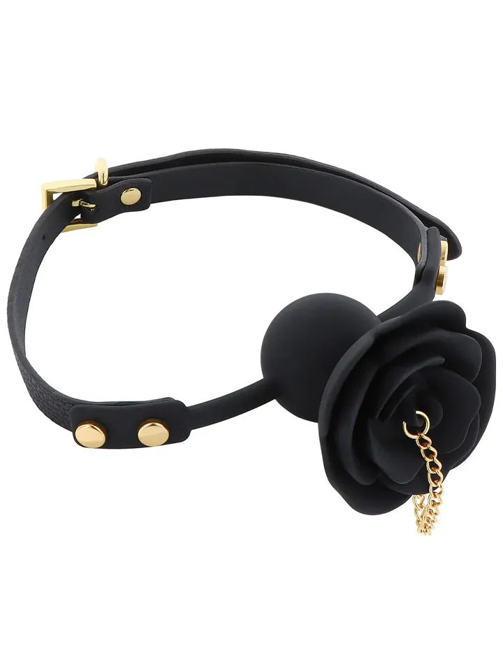 Taboom Rose Ball Gag With Plug - Gago kamuolys 2
