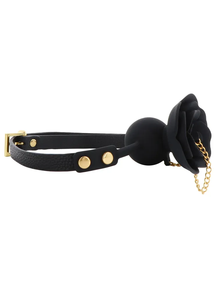 Taboom Rose Ball Gag With Plug - Gago kamuolys 3