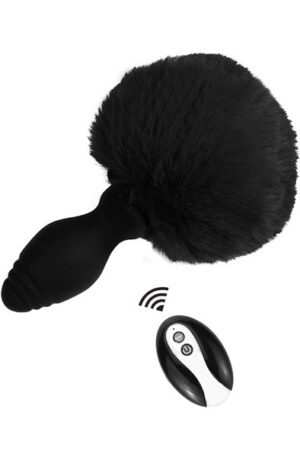 Tailyvibe Vibrating Plug With Pompon - Gyvūnų uodegos analinis kištukas 1