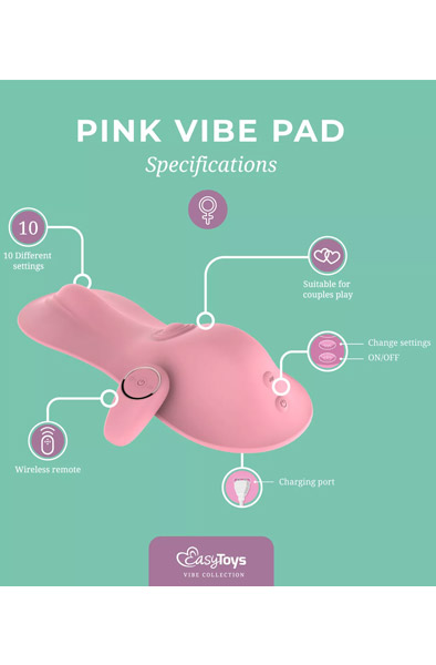 Tapping & Vibrating Vibe Pad Pink - Klitorinis vibratorius 3