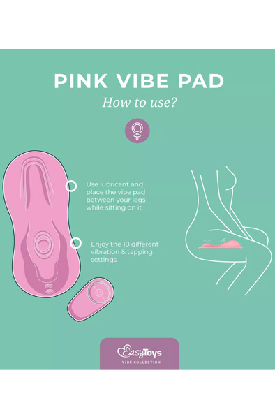 Tapping & Vibrating Vibe Pad Pink - Klitorinis vibratorius 4