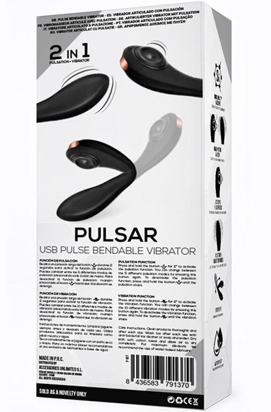 Tardenoche Pulsar Pulse Bendable Vibrator - Klitorio stimuliatorius 3